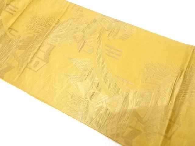 JAPANESE FUKURO OBI / WOVEN AJIRO PATTERN